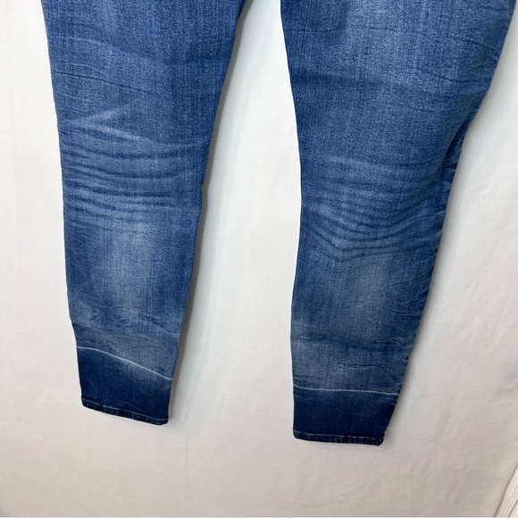 Express Women’s MidRise REPREVE Ankle Legging Dark Washed Jean Blue Size 6R - Picture 8 of 16